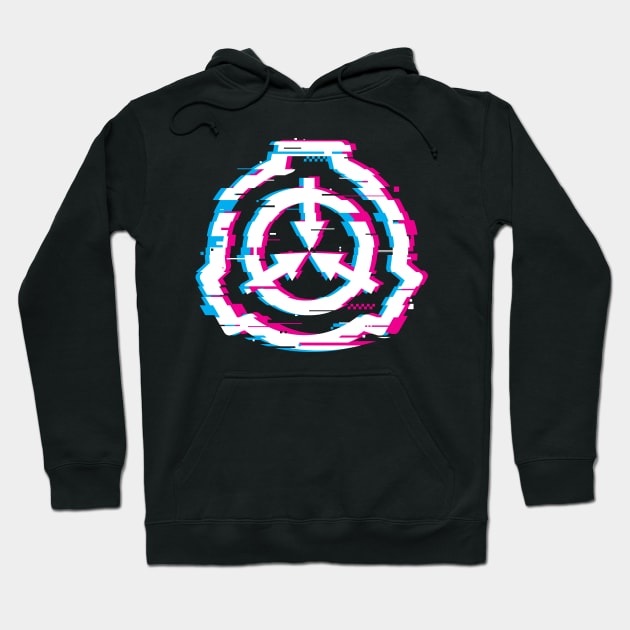 SCP Logo Insignia Glitch Hoodie by Pufahl